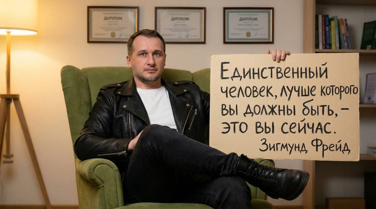 Саша Запуск с табличкой